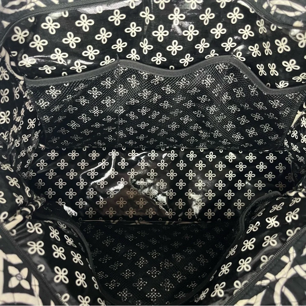 Vera Bradley Black & White Concerto Stroll‎ Around Diaper Bag